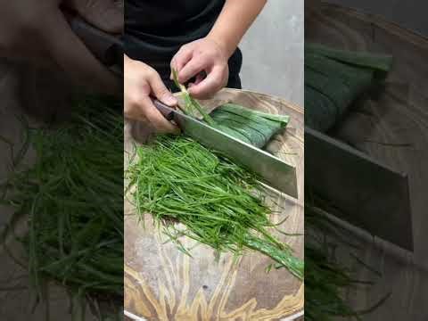 How to Cut Big Spring Onions Super Fast #cuttingart