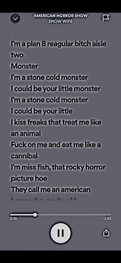 American Horror Show #lyrics #spotify #americanhorrorshow #fyp #parole #song #chanson