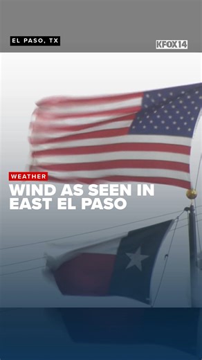 WEATHER: A look at the windy, dusty conditions around East El Paso. Send us your weather videos: https://kfoxtv.com/chimein | KFOX-TV