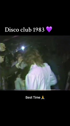Vintage 80s Disco Club Night in 1983