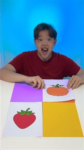 What Color is it? Fun Fruit & Vegetable Matching Game!