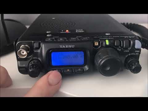 Using the Yaesu FT817ND menu