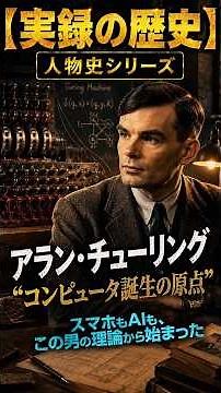 【実録の歴史】アラン・チューリング “コンピュータ誕生の原点”｜人物史シリーズ vol 3