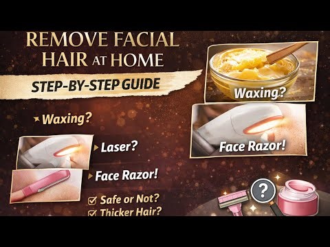 How to Remove Facial Hair Safely at Home | Face Razor Tutorial by Makeup Artist
