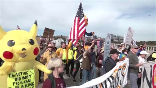 Huge 'No Kings' protests decry Trump across US and abroad