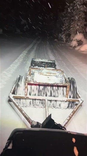 Grooming trails with a Home made compactor and groomer.