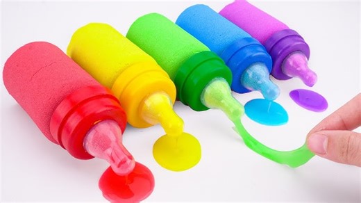 66K views · 636 reactions | Satisfying Video How To Make Baby Milk Bottle Slime from Kinetic Sand Cutting ASMR | CoCo Car | Facebook