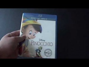 Pinocchio Blu-Ray+DVD Disney Signature Collection Unboxing.
