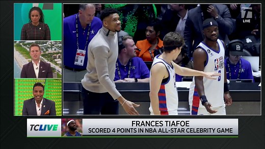 Frances Tiafoe Plays In NBA All-Star Celebrity Game | Tennis Channel Live 2023