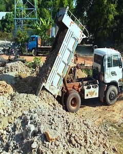 Power machinery, dozer don't spend much power in the new PROJECT #trucks #backfill #komatsu #caterpillar #machine #construction #heavyequipment #engineering | Panda Story Tales