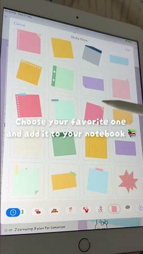 How to Add Aesthetic Sticky Notes 📚✨ #freenotes #studytok #studymotivation #studywithme #notetaking
