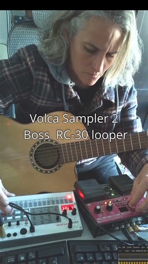 Dawless jam (hard mode) 🎛️ Guitar + Volca Sample 2 + RC-30