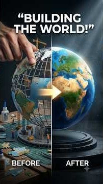Miniature World Globe Construction Timelapse 🌎 | DIY Giant Earth Map Built from Scratch in 8K