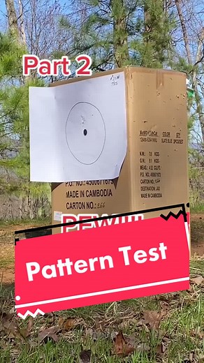 Part 2: Patterning New Choke and Shells #outdoors #huntersoftiktok #turkeytok #turkeyhunting