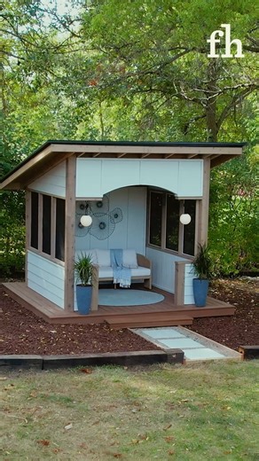 Rome wasn’t built in a day, and neither was this gazebo! Ssee the full step-by-step build: https://youtu.be/N64l7td_KJo #gazebo #diygazebo #gazeboproject #moderngazebo #backyardproject #backyardprojects #backyardbuild #backyardbuilds #familyhandyman #familyhandymanmagazine | Family Handyman