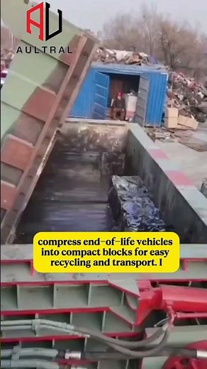 Heavy Hydraulic Car Baler with Automatic Feeding and Compression