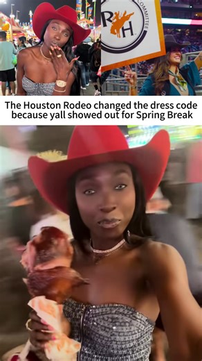 Y’all did not know how to act in Houston on Spring Break. #houstonrodeo #springbreak #houston