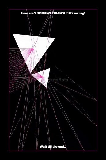 This Spinning Triangle Animation Will Blow Your Mind! #satisfying #viral #simulation