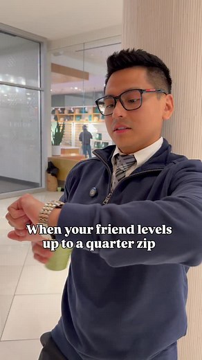 Quarter zip and matcha will change a man 😂 | Giovanni Teran