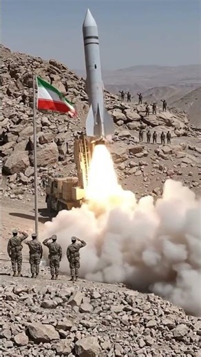 Iranian Missile Launch & Simulated Anti-Ship Strike