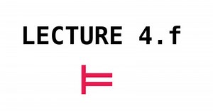 CL - Lecture 4.f - Sequents 1