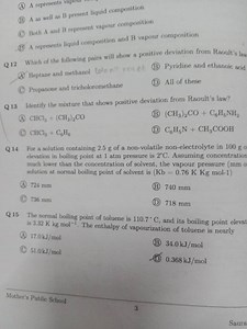 A represents liquid composition and B vapour composition Q 12 W... | Filo