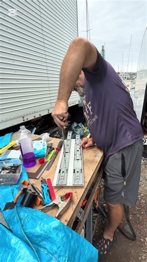 Building the sliding mechanism for our spice rack in our house truck Bluey