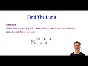 Math Calculus: Solving Limits with Square Roots [Using Conjugate] (Calculus Tricks)
