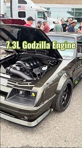 1986 Ford Mustang FoxZilla - My Favorite Car at Woodward Dream Cruise - 7.3L Godzilla Engine