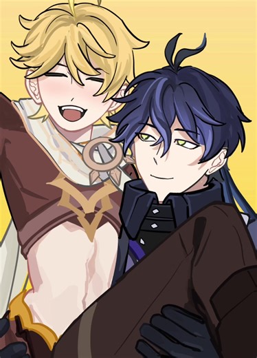 Genshin Impact Fanart Featuring Aether