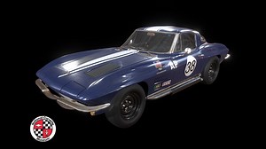 1963 Corvette Z06 "Gulf Oil 2" - 3D model by Dockive