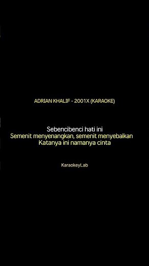 Adrian Khalif - 2001x (Karaoke Version) Instrumental dengan Lirik tanpa Vokal #karaoke #popindonesia