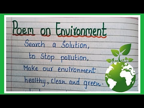 Poem On Save Environment In English/Poem On World Environment Day/Save Environment Poem