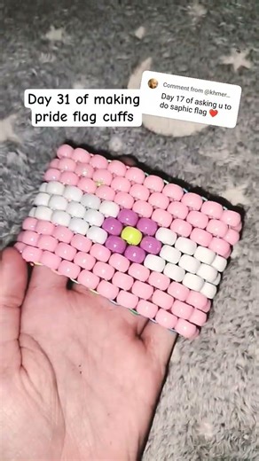 Day 31 of making pride flag cuffs, flag of the day, #Saphic