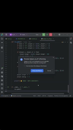This AI Plays a Game Against Me 🤯 | Goal-Based AI in Python #pypy #scikit