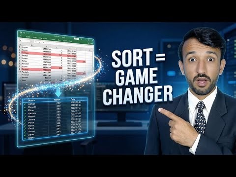 Still Sorting Manually? 😳 Use This Excel SORT Formula!