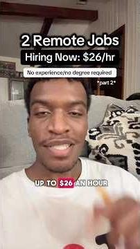 2 Remote Jobs Hiring Now | No Degree & No Experience Needed | Up to $26/Hour