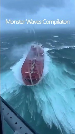Ships in Survival Mode Against Giant Swells #maritime #extreme