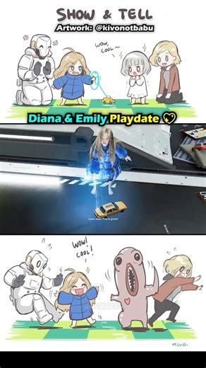 Diana & Emily Playdate 💖 #PRAGMATA & #RE9