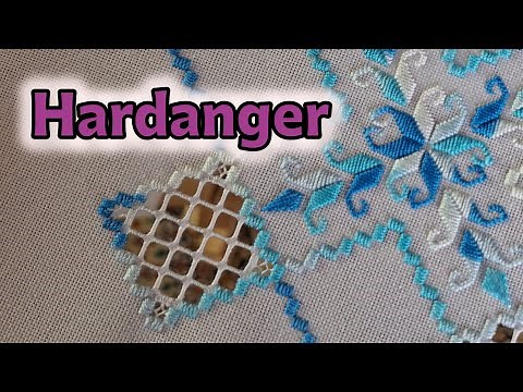 Hand embroidery techniques tutorial : Hardanger tutorial for beginners step by step