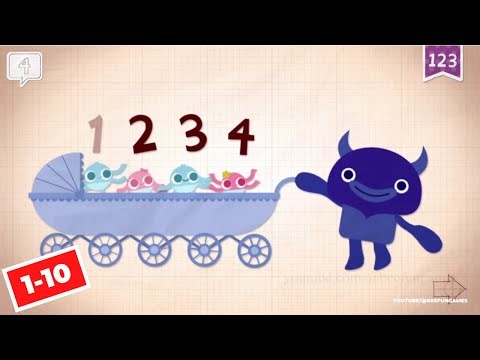 Endless Numbers Funny Gameplay Part 1 (1-10 Numbers) #kidsgames #educationalgames #funny