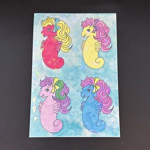 Custom Set My Little Pony G1 Sea Ponies Vinyl Stickers, Decal, Holographic - Etsy