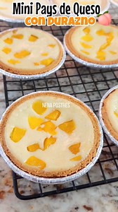400K views · 4K reactions | Mini Pays de Queso 燎 con Durazno  襤 | Nena Postres | Facebook