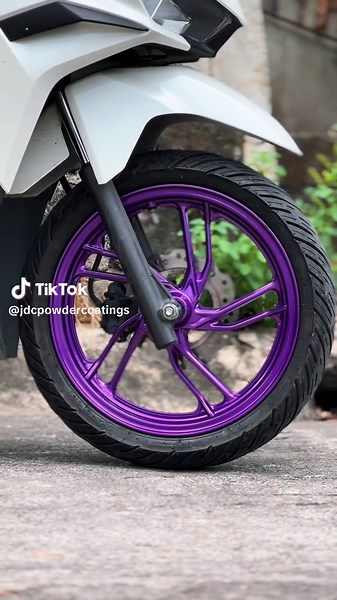 Honda Click V3 with Illusion Purple Powder Coating