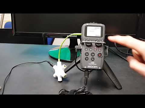Setting up a Zoom H5 Recorder with Lavalier Microphones