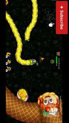 Giant Worm 100k score defeat by me #shorts #wormszone ‪@MrBeast‬