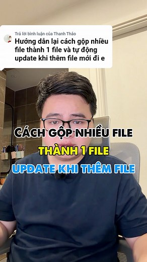 Hướng dẫn chi tiết gộp nhiều file thành 1 file #tinhocmos #tinhocvanphong #exceltips | Hảo Tin Học