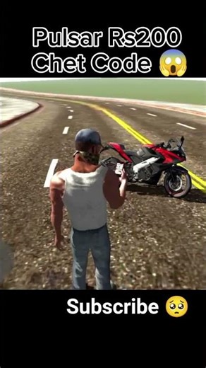 Pulsar Rs200 Chet Code 😱 #indianbikedriving3d #shortsfeed #shorts
