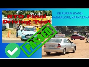 4-WHEELERS DRIVING LICENSE TEST (DL TEST) AT KR PURAM (KA53), BANGALORE, KARNATAKA-PASS✅✅✅💯2022 TEST