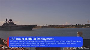 USS Boxer (LHD 4) Deployment Full video: https://youtu.be/k_xDAkEdA_I @USSBOXER | San Diego Web Cam